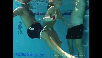 sandy knight underwater threesome